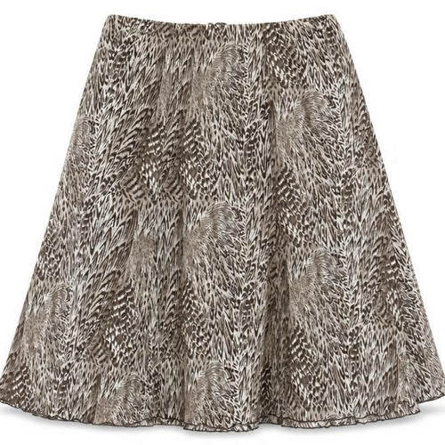 Al Paradise Womens Brown Geometric Polyester A-Line Skirt Size XL