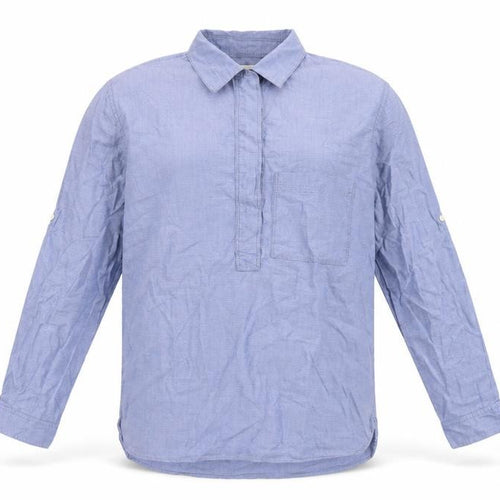 Gap Mens Blue Cotton Button-Up Size S Collared Button