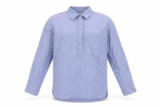 Gap Mens Blue Cotton Button-Up Size S Collared Button