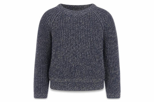 Front view of Next girls’ multicoloured round neck cotton jumper, size 9, years pullover