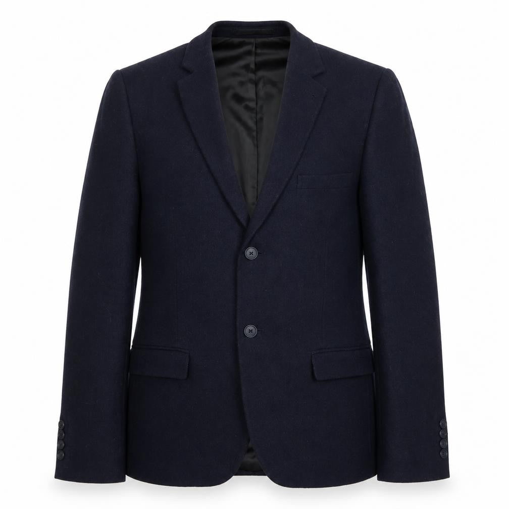 Topman Mens Blue Wool Jacket Blazer Size 38