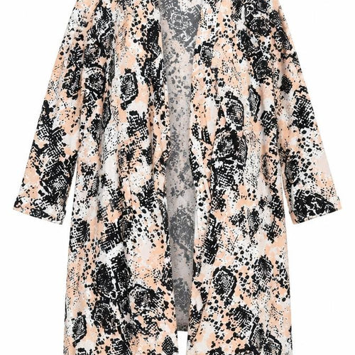 Joanna Hope Womens Pink Animal Print Jacket Size 16
