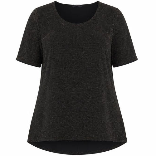 Marks and Spencer Womens Gold Polyester Tunic T-Shirt Size 16 Round Neck