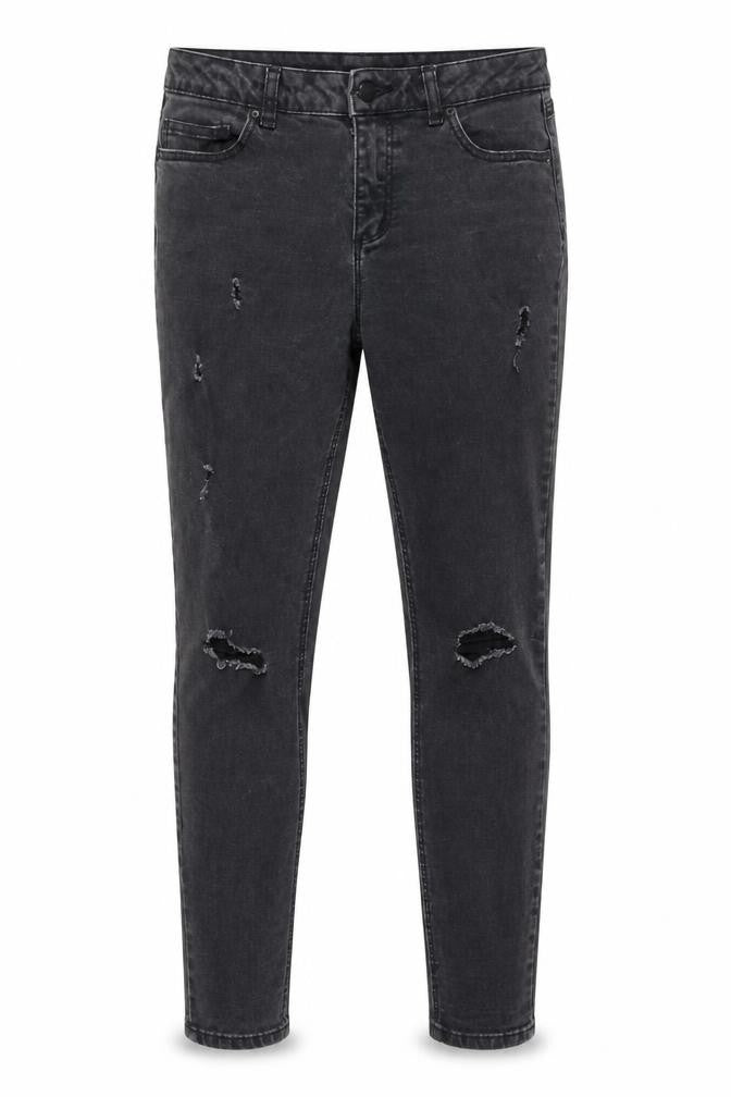 Denim & Co. Womens Black Cotton Skinny Jeans Size 12 Regular Zip