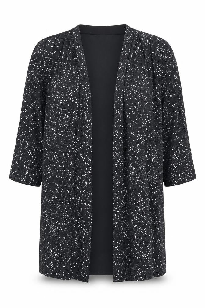 Preworn Womens Green Geometric Polyester Kimono Blouse Size 12 V-Neck