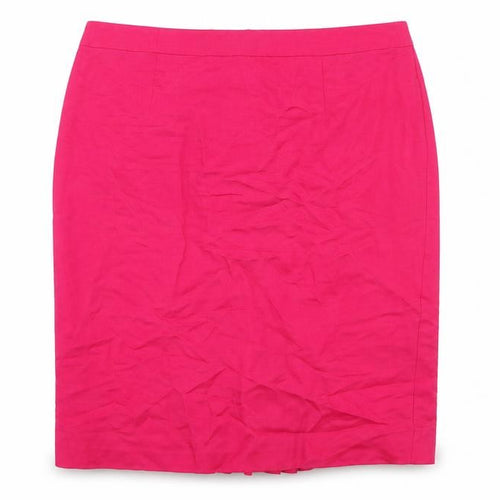 Linea Womens Pink Lyocell Straight & Pencil Skirt Size 16 Zip