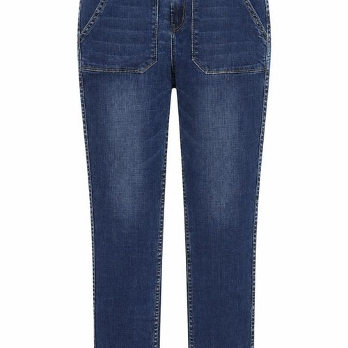 1.2.3 Womens Blue Cotton Skinny Jeans Size 10 Regular Zip