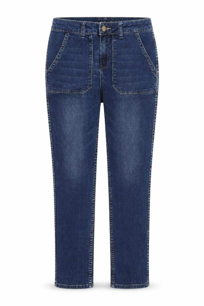 1.2.3 Womens Blue Cotton Skinny Jeans Size 10 Regular Zip