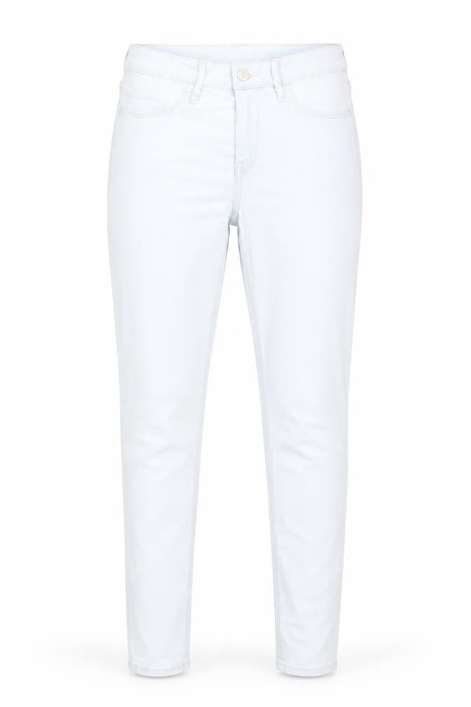 H&M Womens Blue Cotton Skinny Jeans Size 8 Regular Zip