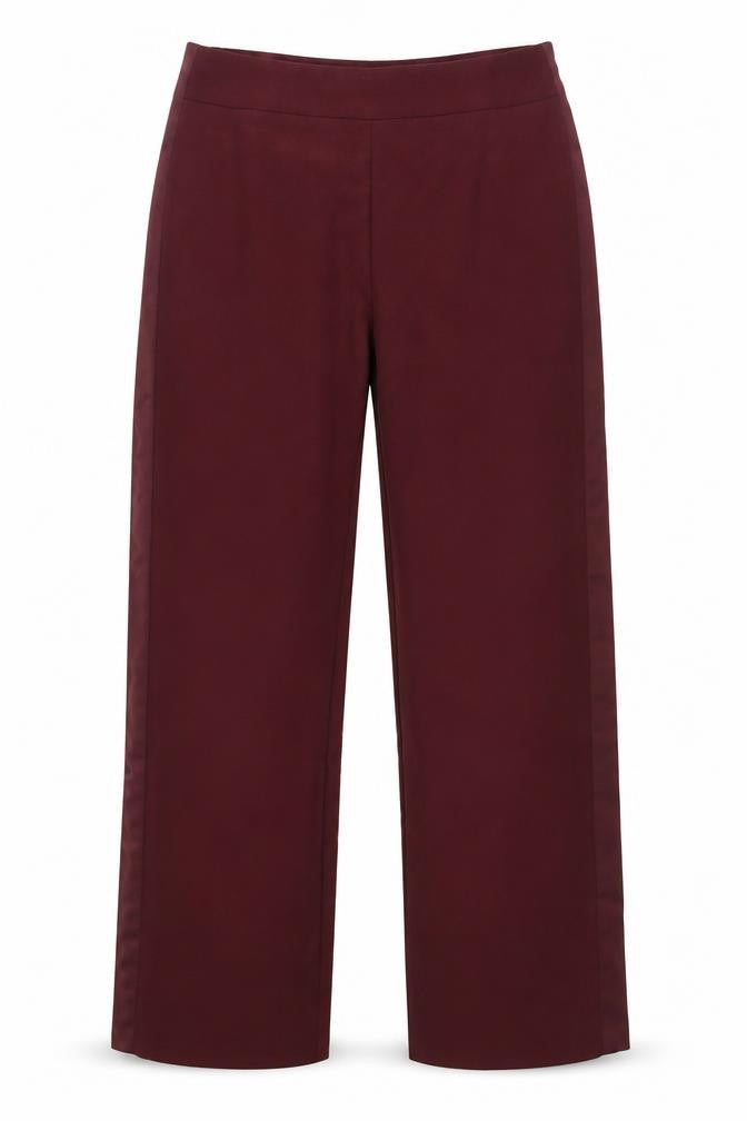 SalviaMori Womens Red Polyester Dress Pants Trousers Size 12 Regular Zip