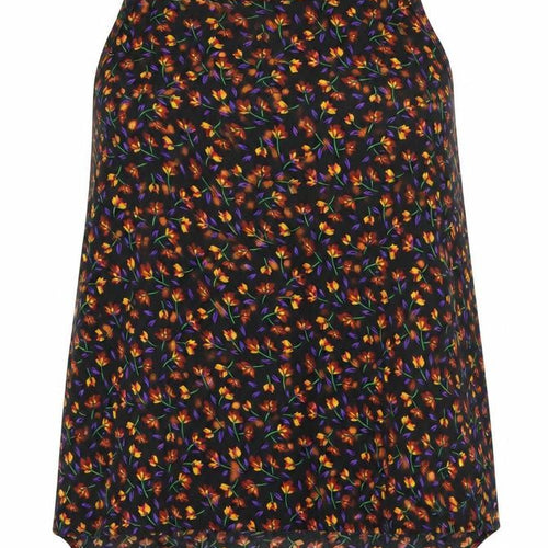 Primark Womens Black Floral Polyester Camisole Tank Size 8 Boat Neck