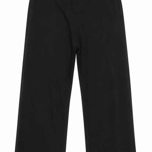 Berkertex Womens Black Polyester Capri Trousers Size 14 L27 in Relaxed