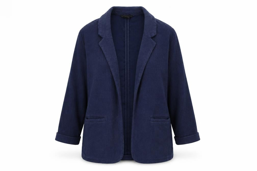 Front view of New Look women’s black jacket blazer, size UK 8