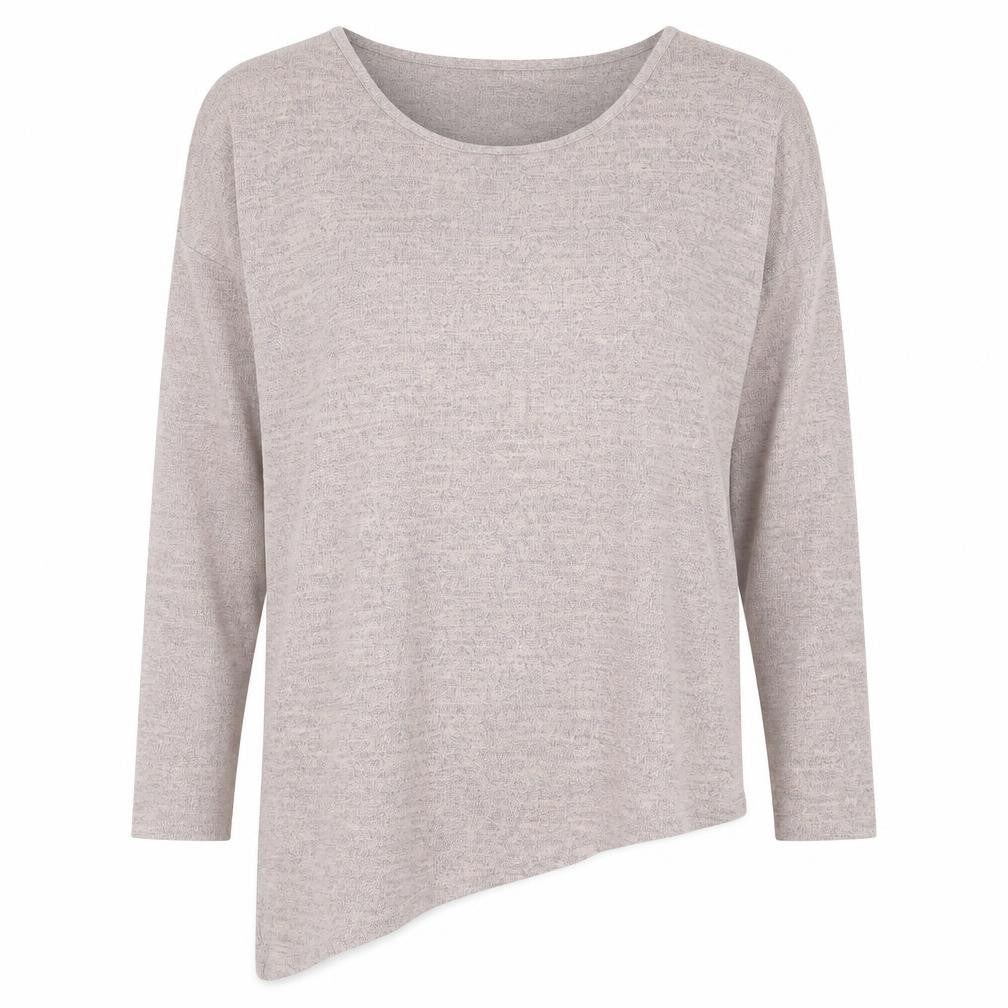 Front view of New Look women’s pink round neck polyester jumper, size M