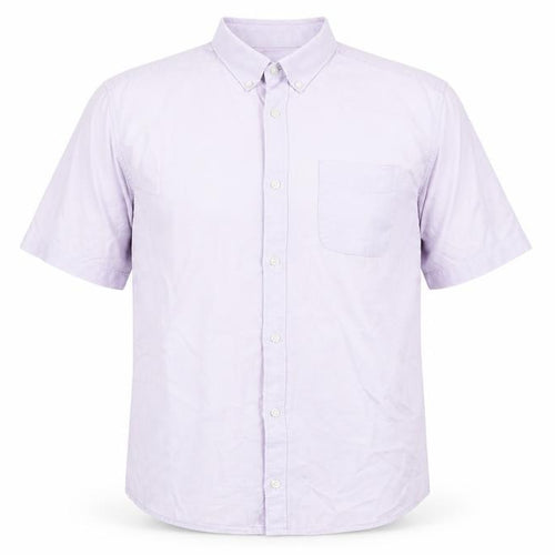 River Island Mens Purple Cotton Button-Up Size M Collared Button
