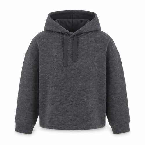 Mango Womens Grey Polyester Pullover Hoodie Size M Pullover