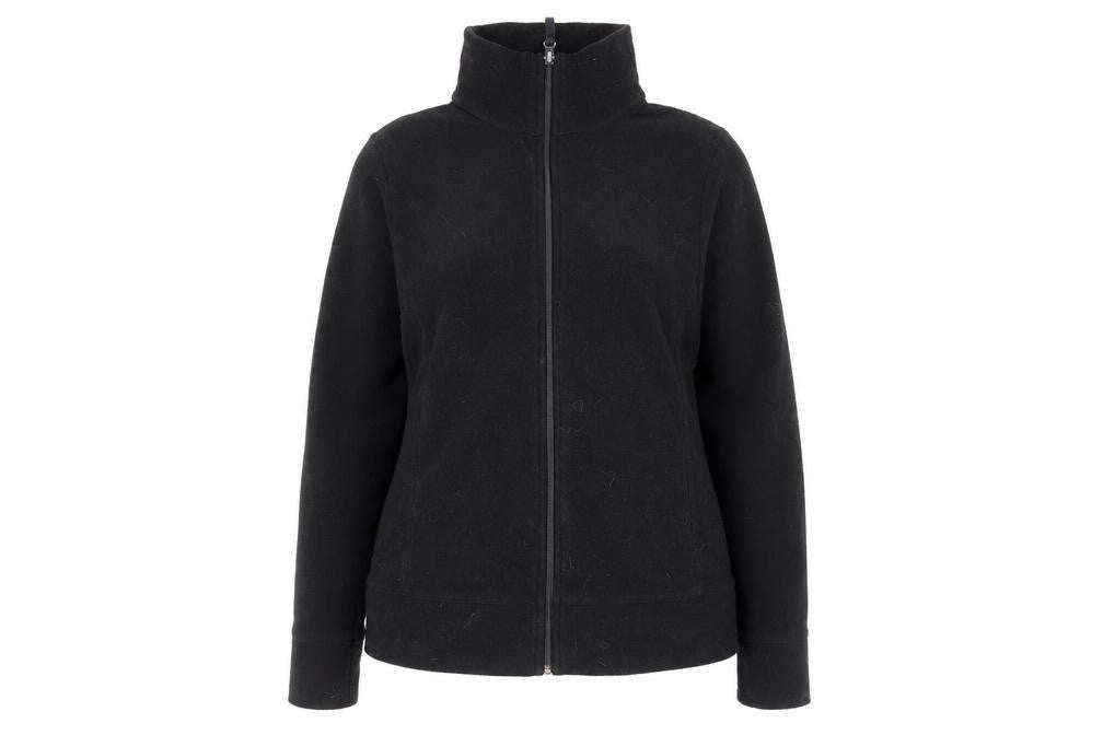 Preworn Womens Black Jacket Size 12 Zip