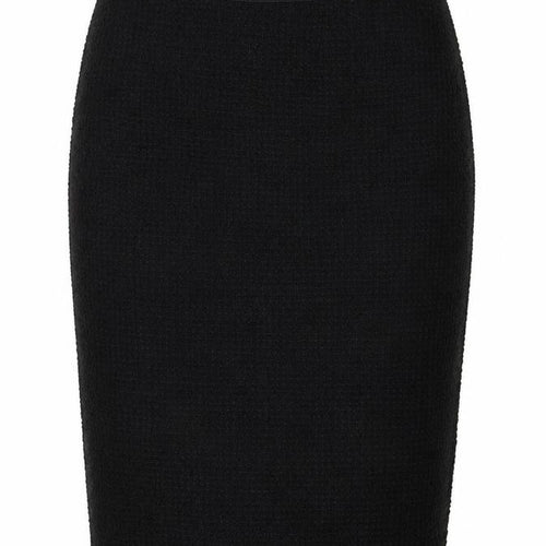 A Woman Womens Black Polyester Straight & Pencil Skirt Size 12 Zip