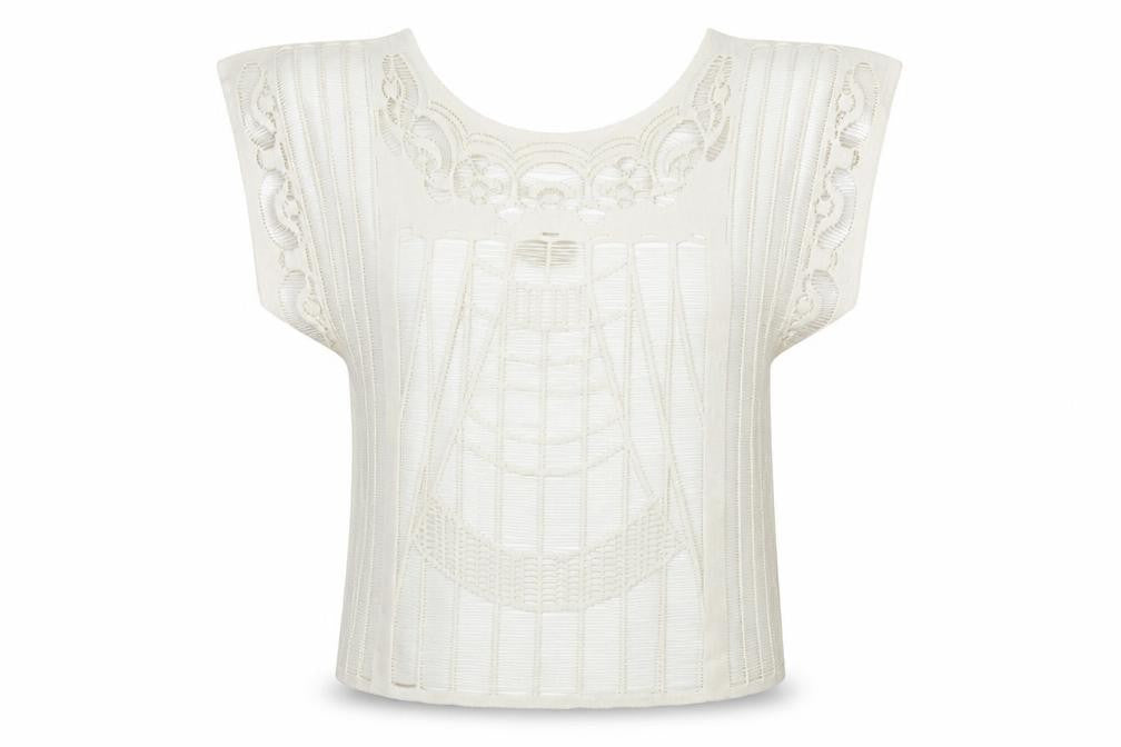 Front view of New Look women’s white polyester basic t-shirt, size S, round neck