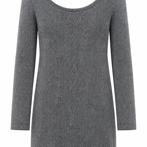 Mango Womens Black Polyester Shift Size M Scoop Neck Pullover