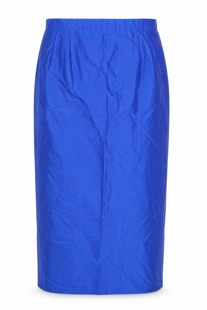 Monsoon Womens Blue Polyester Straight & Pencil Skirt Size 28 in Zip