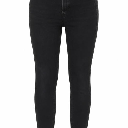 Marks and Spencer Womens Black Cotton Skinny Jeans Size 10 Regular Zip