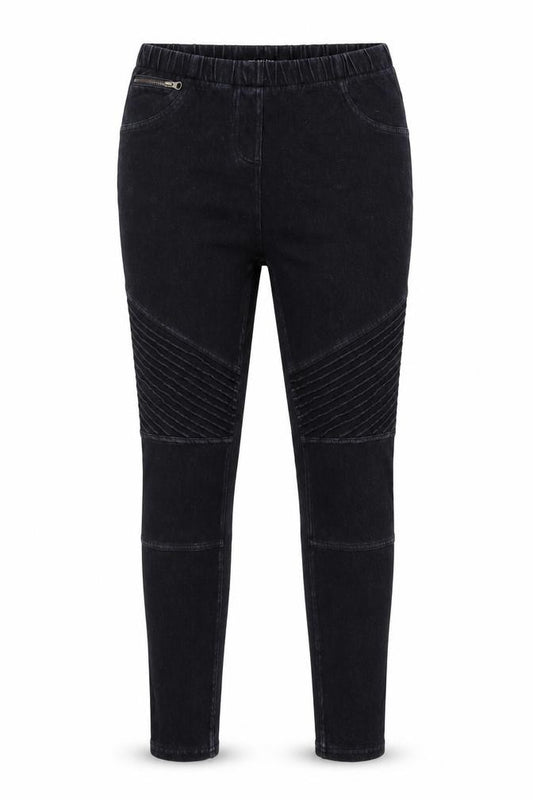 Front view of Next women’s blue cotton skinny jeans, size UK 12, regular