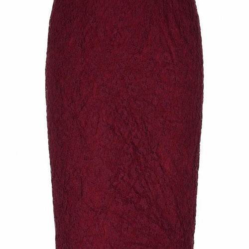 Amalie & Amber Womens Red Geometric Polyester Straight & Pencil Set Size 12