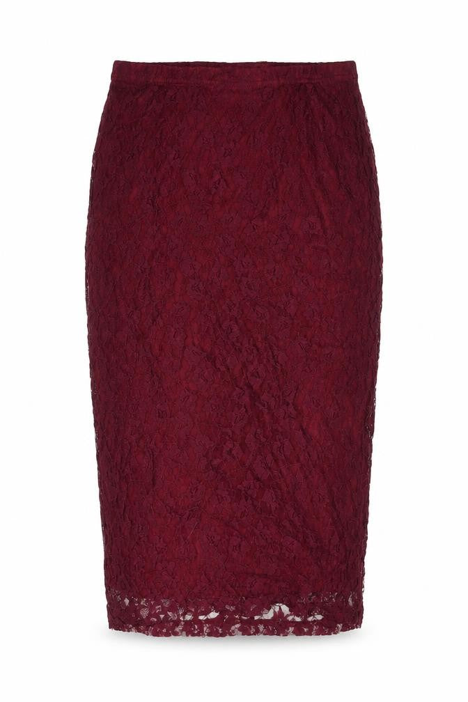 Amalie & Amber Womens Red Geometric Polyester Straight & Pencil Set Size 12