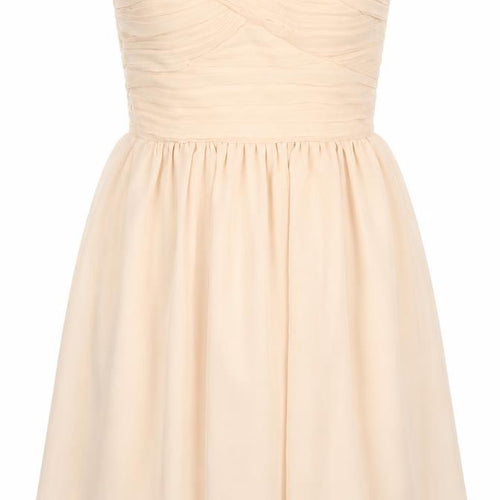 Rave Womens Beige Polyester Fit & Flare Size 6 Sweetheart Zip