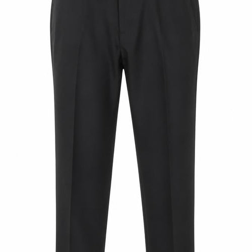 Marks and Spencer Mens Black Viscose Dress Pants Trousers Size L Regular Zip
