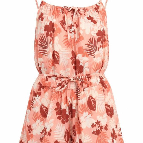 George Womens Pink Floral Polyester Playsuit One-Piece Size 4 Tie