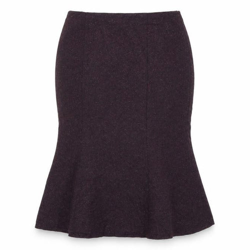 Kaliko Womens Purple Polyester Trumpet Skirt Size 16 Zip