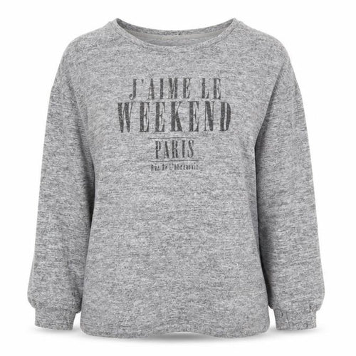F&F Womens Grey Boat Neck Viscose Pullover Jumper Size 12 - Weekend, Paris