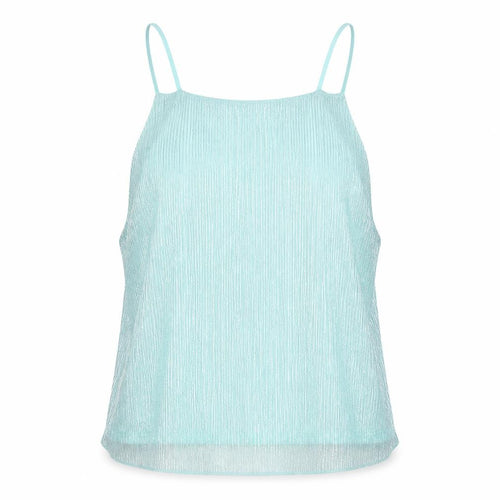 Topshop Womens Green Polyester Camisole Blouse Size 10 Scoop Neck