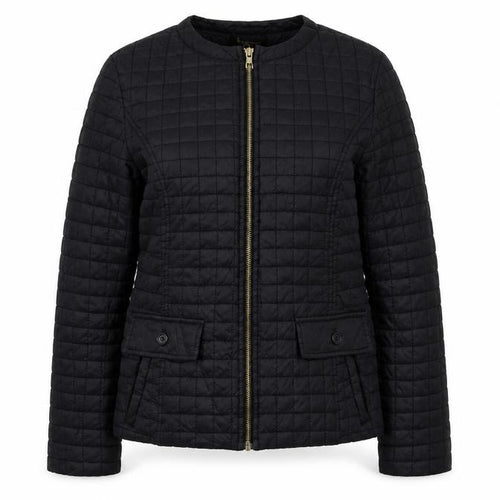 Incorporate Wear Womens Black Quilted Jacket Size S Zip