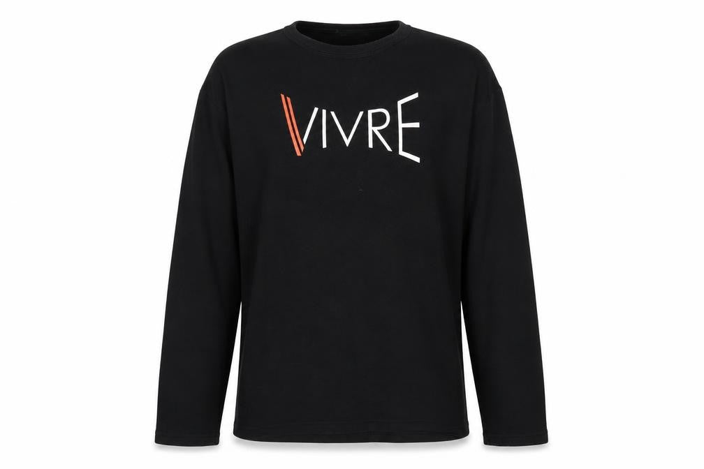Front view of Dorothy Perkins men’s black cotton pullover sweatshirt, size S