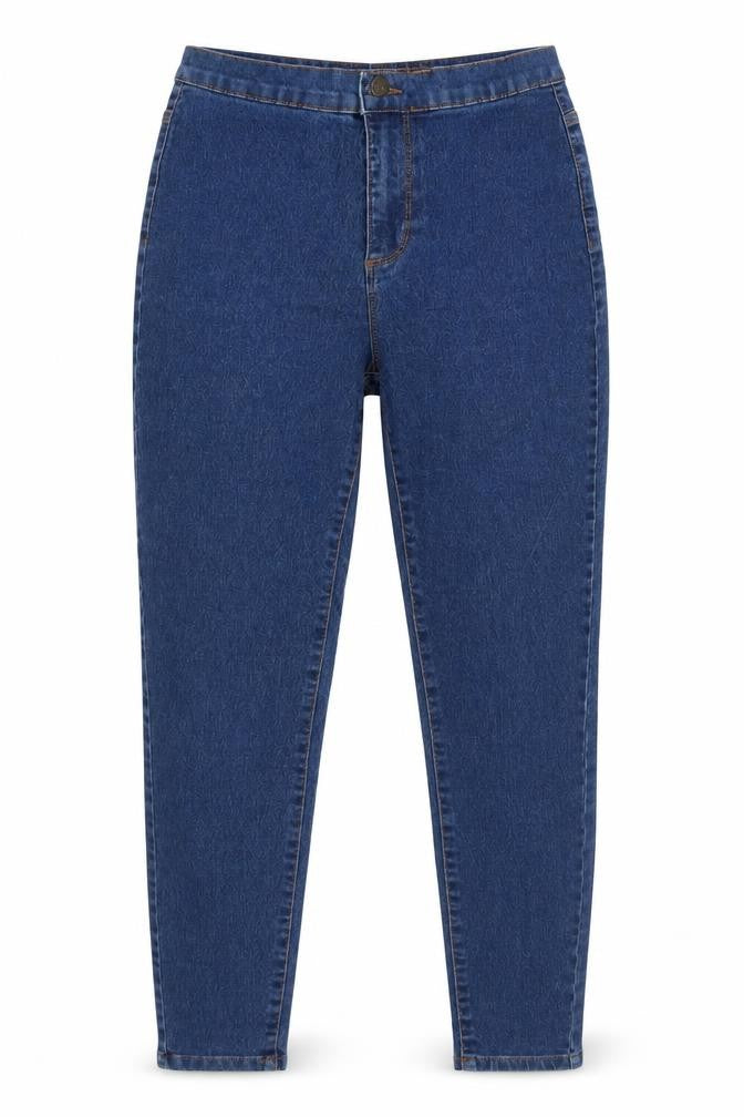 Denim & Co. Womens Blue Cotton Jegging Jeans Size 10 Regular Zip