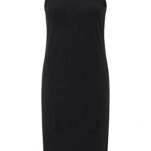 Limited Edition Womens Black Viscose Tank Dress Size 10 Round Neck Pullover