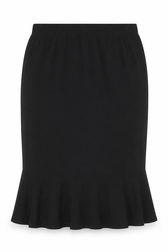 Antthony Womens Black Polyester Trumpet Skirt Size XL