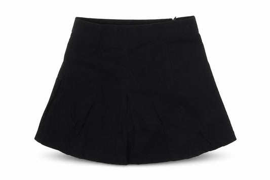 M&Co Girls Black Viscose A-Line Skirt Size 12 Years Regular Zip