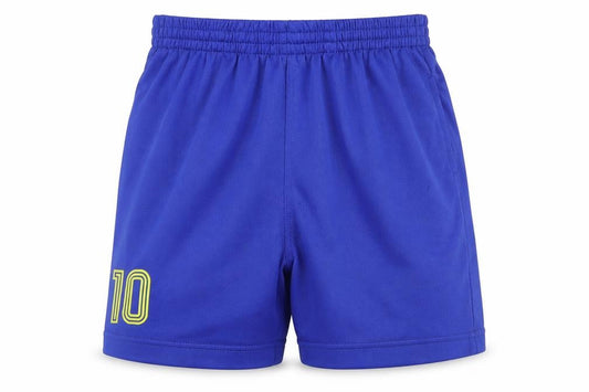 Awdis Boys Blue Polyester Sweat Shorts Size 9-10 Years Regular - Size: 9-11