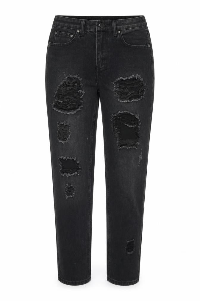I SAW IT FIRST Womens Black Cotton Skinny Jeans Size 6 Regular Zip