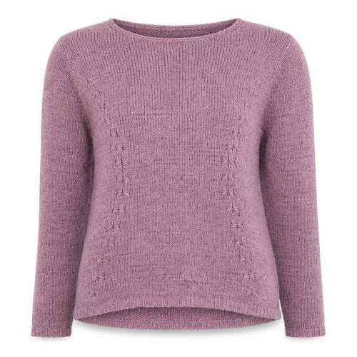 EWM Womens Purple Boat Neck Acrylic Pullover Jumper Size M - Size 14-16