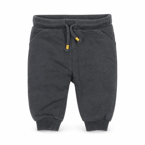 F&F Boys Grey Cotton Jogger Trousers Size 3-6 Months Drawstring