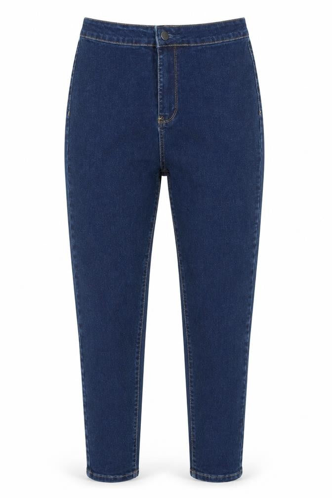 Preworn Womens Blue Cotton Skinny Jeans Size 8 Regular Zip