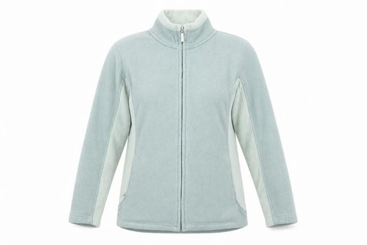 Front view of Bonmarché women’s green jacket, size S, zip