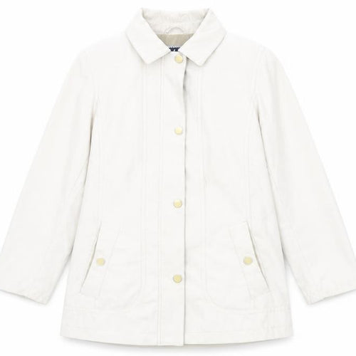 Isle of Cotton Womens Ivory Jacket Size 10 Zip