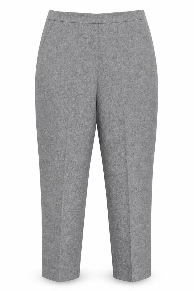 Emma Collection Womens Grey Polyester Dress Pants Trousers Size 14 L27 in Regular