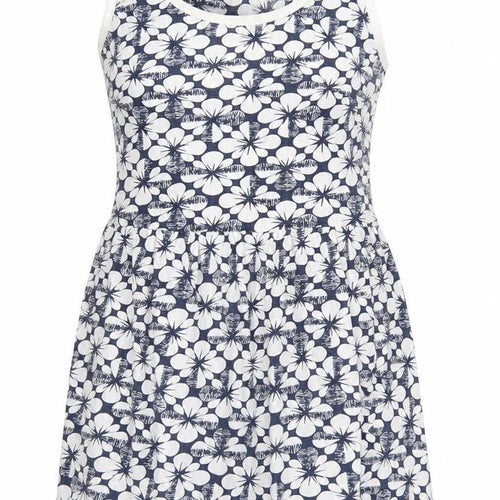 South Womens White Geometric 100% Cotton A-Line Size 10 Scoop Neck Pullover